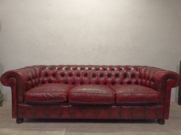 Sofa Chesterfield Skórzana