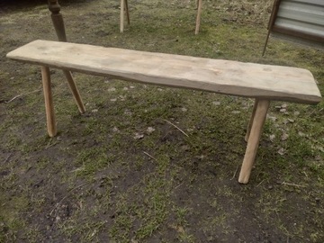 Stara ławka drewniana patyczak