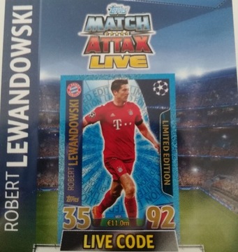 Lewandowski topps uefa champions league 2015/2016 