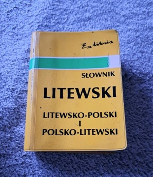 Słownik LITEWSKI, litewsko-polski/ polsko-litewski