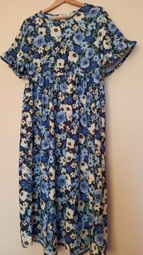 Długa sukienka maxi kwiaty 42 XL Dorothy Perkins 