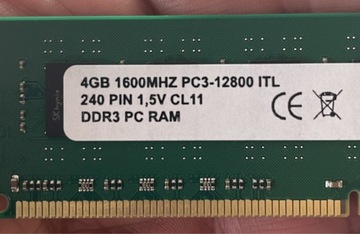 HP RAM 4GB DDR3 1600MHz