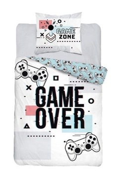 Pościel Play Game Over Pad Gamer 160x200 + 70x80 Bawełna 100%