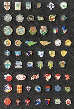 Odznaki (pins) federacji piłkarskich - 110 odznak