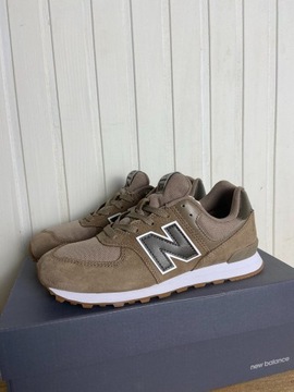 Buty New Balance 574 brązowe org roz 37