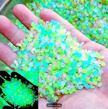 Żwir fluorescencyjny świecące kamienie 4000 kolor