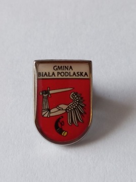 Herb gmina Biała Podlaska przypinka pin odznaka