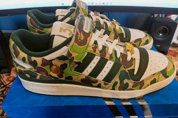 Adidas forum x low bape cameo green r. 47 1/3