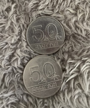 Monety 50zł 1990r