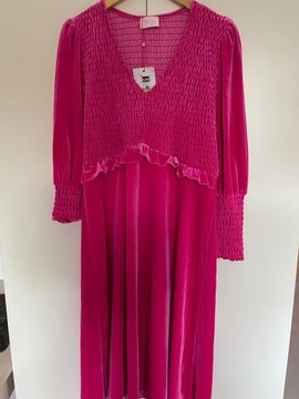 sukienka na karnawał pink plussize rozmiar 44/46 