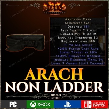 Diablo 2 Resurrected Arach Siatka Arachnidów D2R