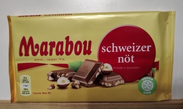 Marabou Schweizer Not Czekolada z orzechami 150g