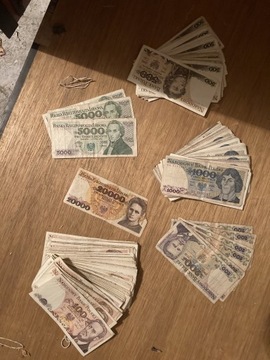 Banknoty zestaw