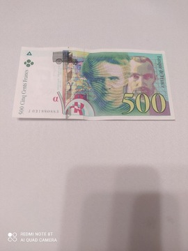 Banknot, Francja, 500 Francs, Pierre et Marie Curi