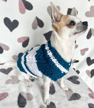 Sweterek dla psa Handmade ciepły! Zimowy 
