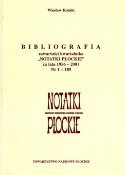 Bibliografia zawartości kwartalnika Notatki Płocki