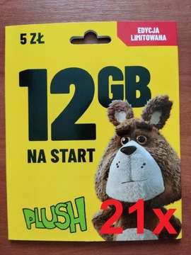 NAJTANIEJ 21x Starter Plush na kartę 5zł