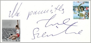 IRENA SZEWIŃSKA - oryginalny autograf
