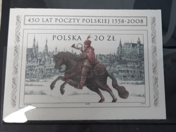 Znaczki czyste Polska 2008r Mi.bl 182, Poczta Pols