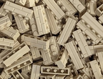 LEGO 15533 cegła tanowa 1x4 100 sztuk cegiełka