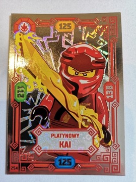 Lego Ninjago karta nr 254 Platynowy Kai unikat!!!