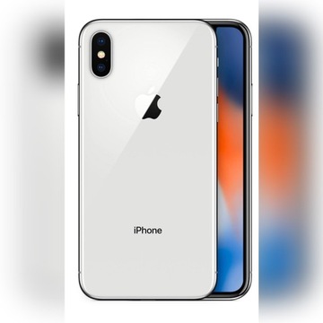 iPhone X 256GB Silver Jak nowy 