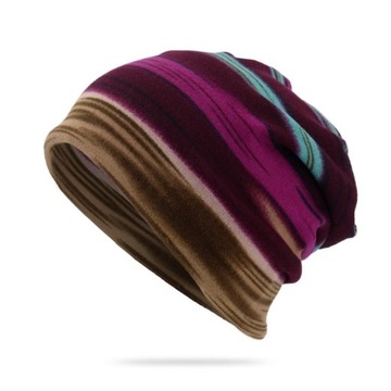 Ciepła czapka – szalik typu Beanie wzór C2 1 szt.