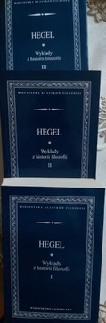 Wykłady z historii filozofii Hegel  tom 1-3 