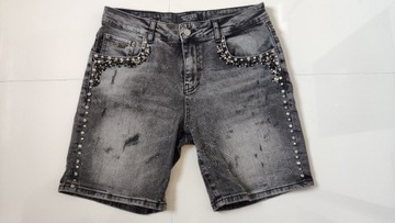 Damskie krótkie spodenki Puccihino Jeans szare 28