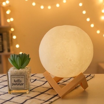 3D Led Moon Light Lampa biurkowa lampa sypialniana