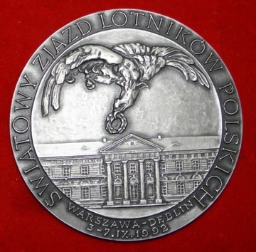 Medal Światowy Zjazd Lotników Polskich w Warszawie