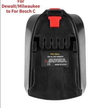 Adapter bateri DeWalt Milwaukee na bosch C zielon