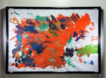 kolorowe malarstwo format A-4 sztuka artystka