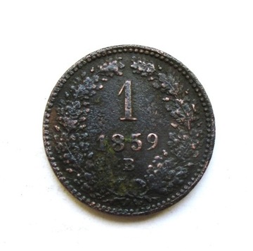 1 Kreuzer 1859 r. Austria