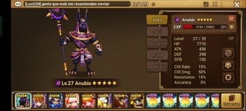 Summoners War 1xLD (Thebae Dark Anubis) starter