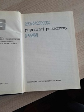 Słownik poprawnej polszczyzny PWN 1976