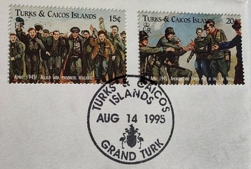 TURKS & CAICOS 1995 znaczki + koperta