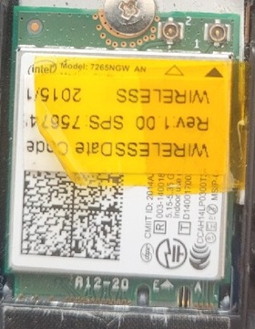 Wifi model 7265NGW 7265