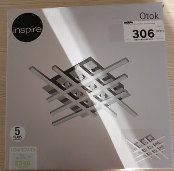 Lampa sufitowa plafon LED OTOK chrom INSPIRE