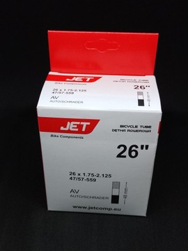 Dętka JET 26 x 1,75-2,125,wentyl samochodowy 48 mm