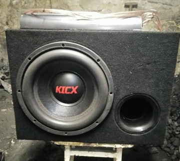 Subwoofer KICX wzmacniacz RODEK zestaw Car Audio.