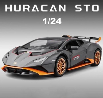 PIĘKNY METALOWY MODEL LAMBORGHINI HURACAN STO 1/24