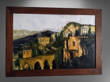 Taormina , akryl na płótnie w ramie 70 x 100