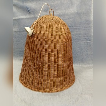 Lampa żyrandol wiklina folk boho vintage design
