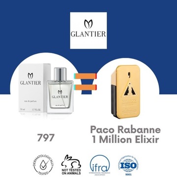 GLANTIER 797 ODPOWIEDNIK Rabanne 1 Million Elixir