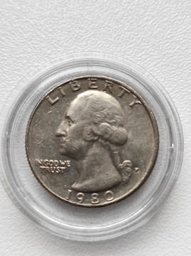 Quarter dollar USA 1980 P