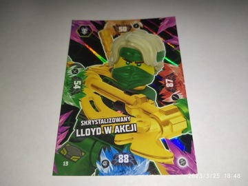 Karta LEGO Ninjago S8 nr 19 Skrystalizowany Lloyd 