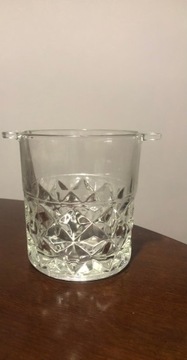 Kryształowy pojemnik na lód vintage