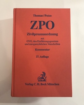 Thomas/Putzo - ZPO Zivilprozessordnung