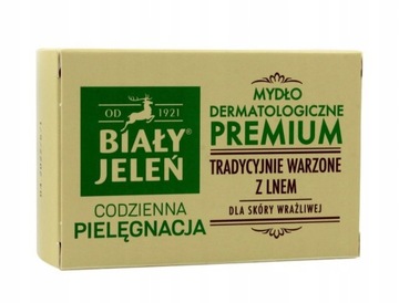 BIAŁY JELEŃ POLLENA Mydło Dermatologiczne Len 100g